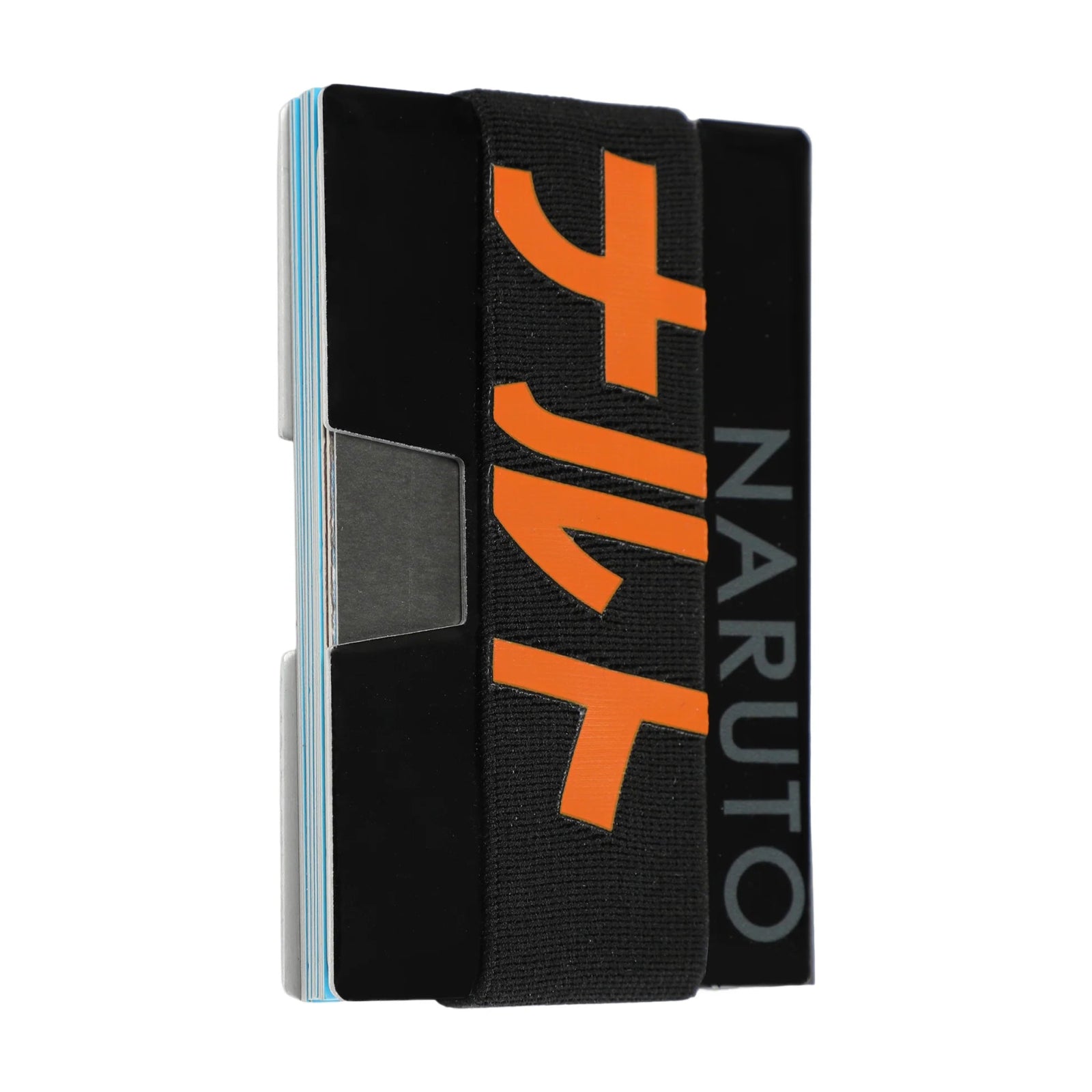 NARUTO KANJI NAME BLACK METAL MINIMALIST CARD HOLDER - The Fourth Place