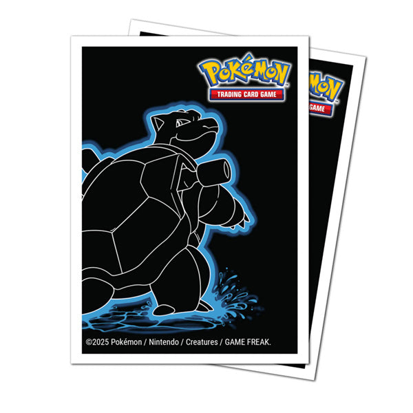 Pokemon Apex Deck Protectors - Neon Kanto - Blastoise (105ct)