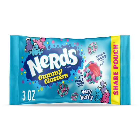 Nerds Gummy Clusters Very Berry (3oz share pouch) - The Fourth Place