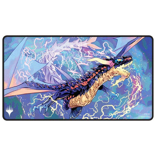 Neriv, the Storm Front - Tarkir Dragonstorm Black Stitched Playmat - The Fourth Place