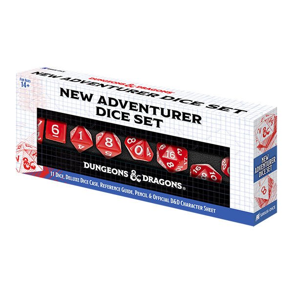 New Adventurer Dice Set (Red) - The Fourth Place