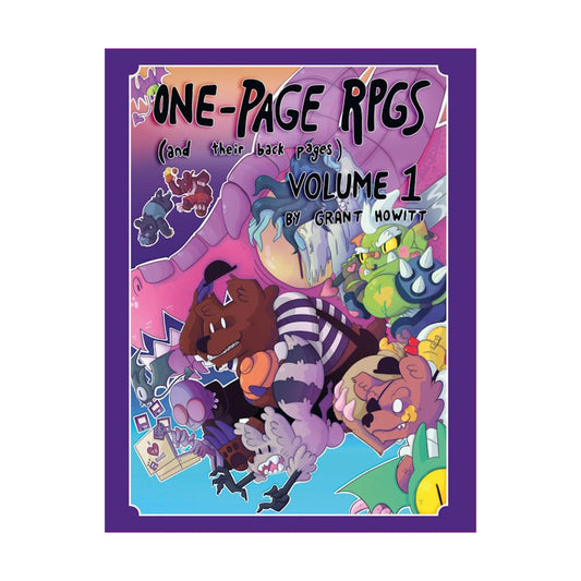 One-Page RPGs (and their back pages) Vol. 1 (Hardcover)