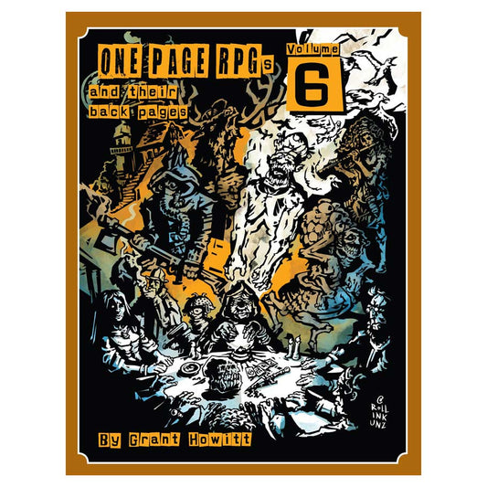 One-Page RPGs (and their back pages) Vol. 6 (Hardcover)