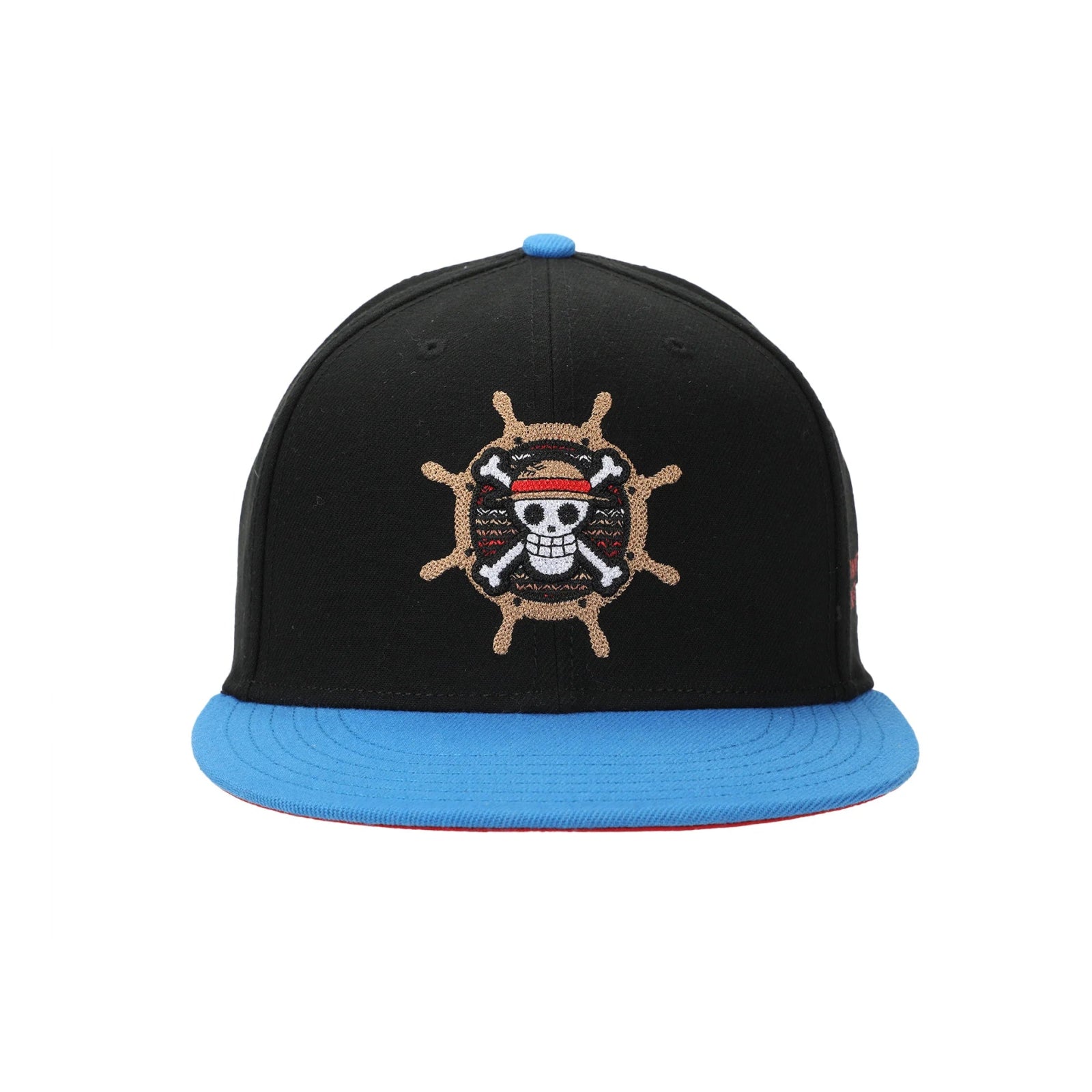 ONE PIECE LIVE ACTION STRAW HAT PIRATES COMPASS ADULT BLACK SNAPBACK HAT - The Fourth Place