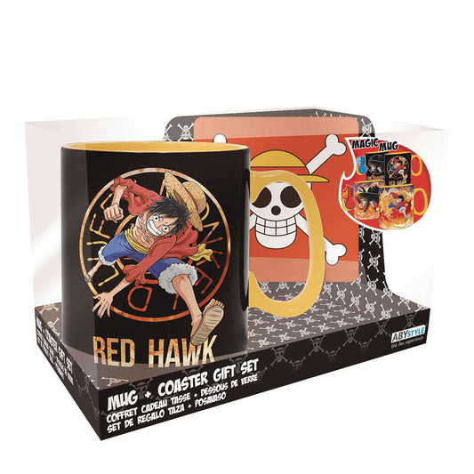One Piece Luffy And Sabo Magic Mug And Coaster Set - The Fourth Place