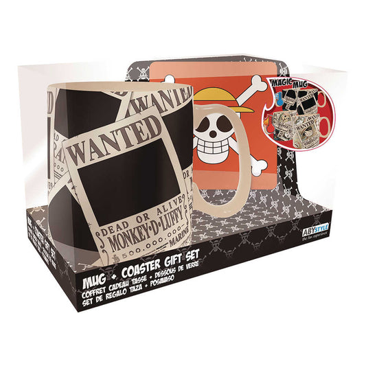 One Piece Wanted Poster Heat Change Mug And Coaster Set - The Fourth Place