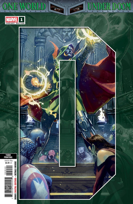 One World Under Doom 1 Ben Harvey 3RD Printing Variant - The Fourth Place