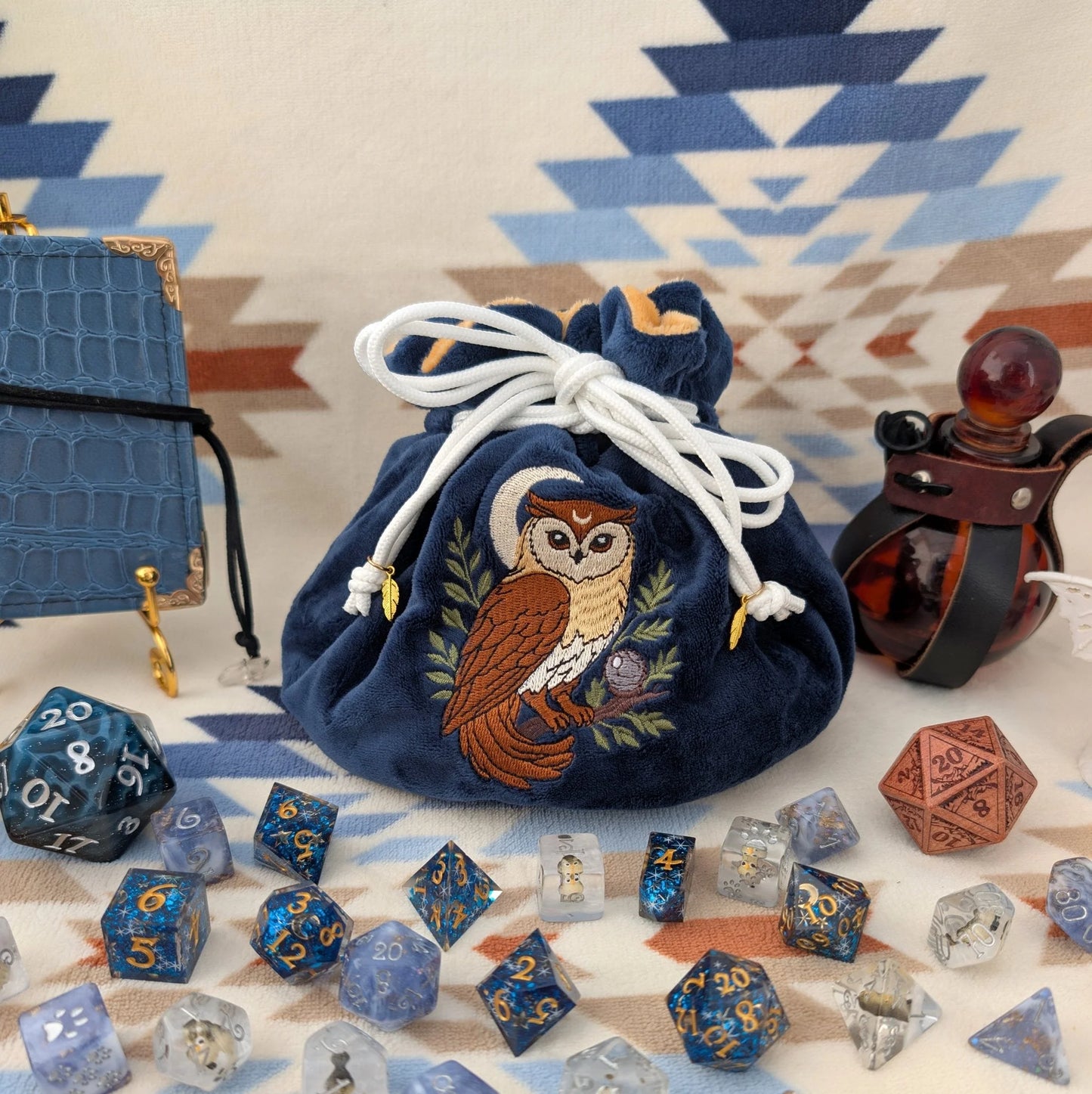 Owl Plush Dice Bag