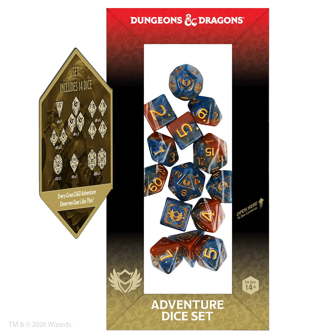D&D Adventure Dice Set: Paladin (Orange/Blue)