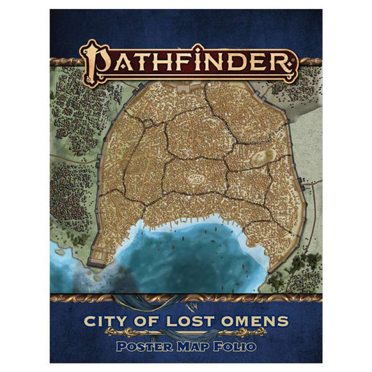 Pathfinder 2E: Lost Omens City of Lost Omens Poster Map Folio - The Fourth Place