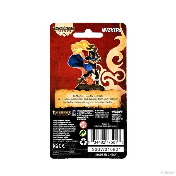 Pathfinder Battles Premium Minis: Human Cleric Female - The Fourth Place