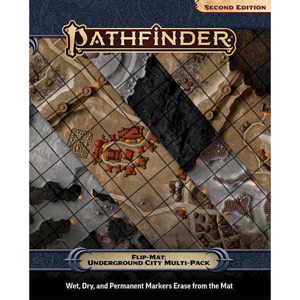 Pathfinder RPG: Flip - Mat - Underground city Multi - Pack - The Fourth Place