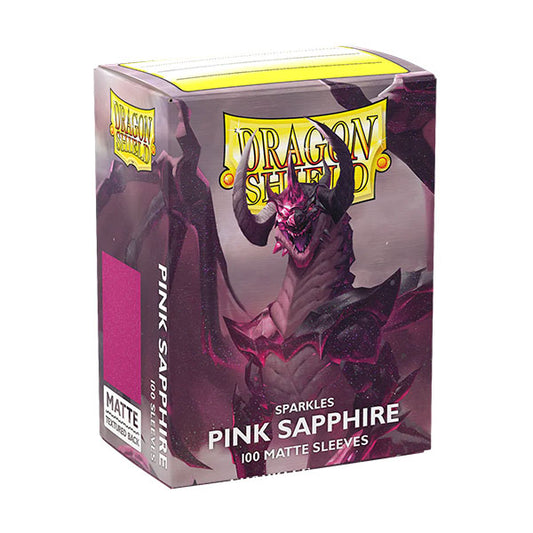 Dragon Shield Sleeves: Standard - Matte Sparkles: Pink Sapphire (100)