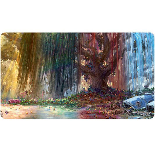 Playmat: MTG AR Enhanced - Bloomburrow - Three Tree City, Borderless - The Fourth Place