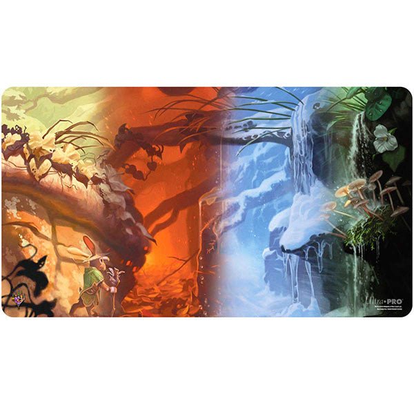 Playmat: MTG - Bloomburrow - Forest Seasons - The Fourth Place