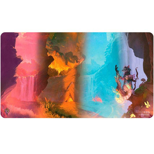 Playmat: MTG - Bloomburrow - Mountain Seasons - The Fourth Place