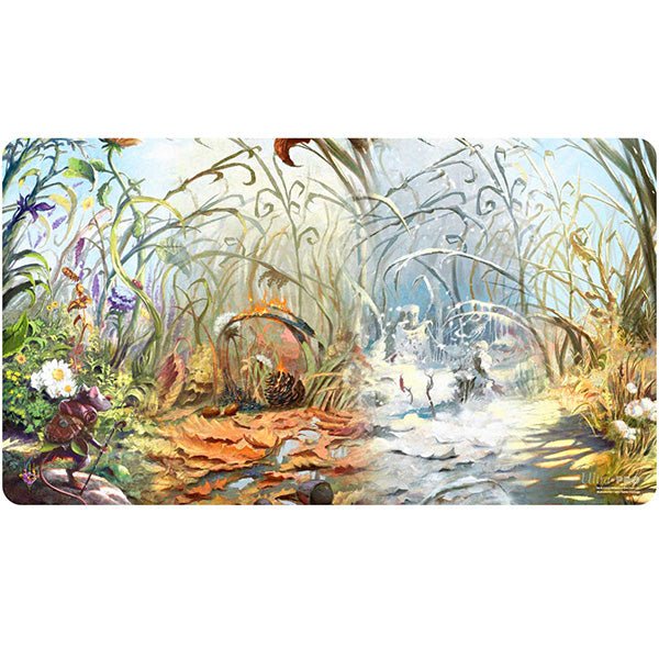 Playmat: MTG - Bloomburrow - Plains Seasons - The Fourth Place