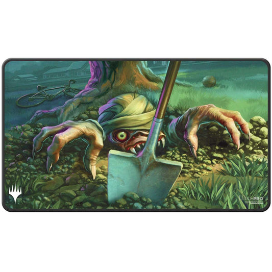 Playmat: MTG - Duskmourn - Black Stitched Exhume - The Fourth Place