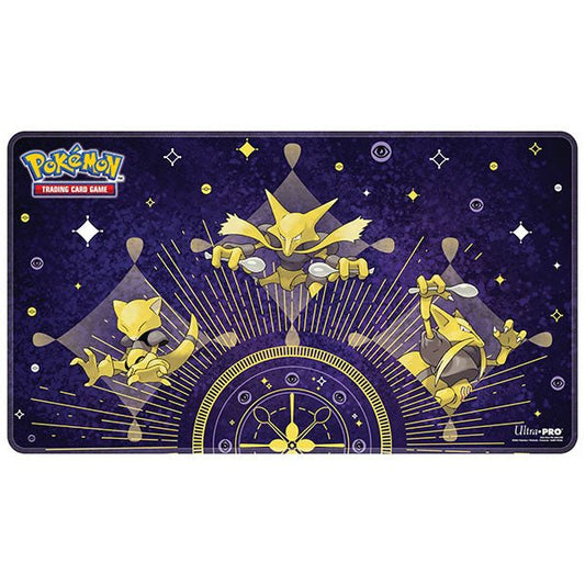 Playmat: Pokemon- White Stitched Abra Evolutions - The Fourth Place