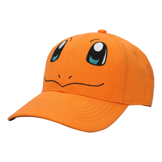 POKEMON CHARMANDER BIG FACE MEN'S ORANGE BASEBALL CAP - The Fourth Place