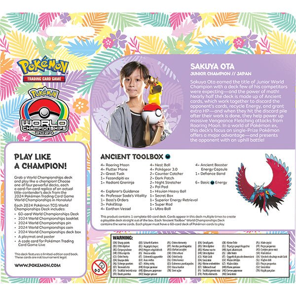 Pokemon TCG: 2024 World Championship Deck - Sakuya Ota (Ancient Toolbox) - The Fourth Place