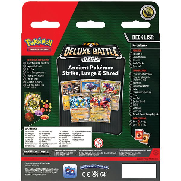 Pokemon TCG: Ex Deluxe Battle Deck (Miraidon ex or Koraidon ex) - The Fourth Place