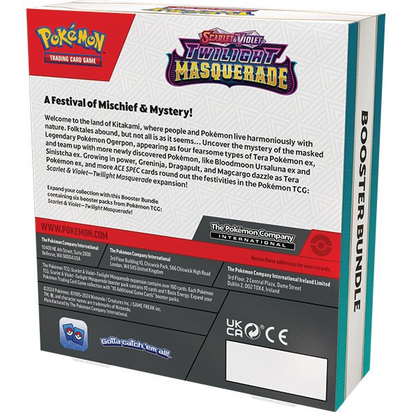 Pokemon TCG: Scarlet & Violet 06 Twilight Masquerade- Booster Bundle - The Fourth Place