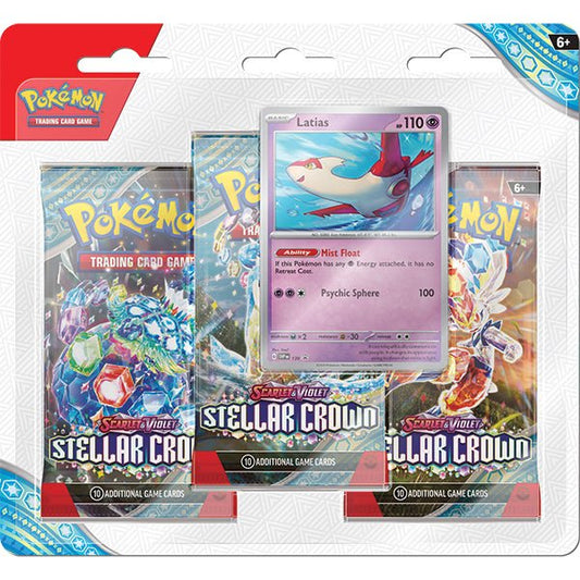 Pokemon TCG: Scarlet & Violet 07 Stellar Crown - 3 - Booster Pack - The Fourth Place