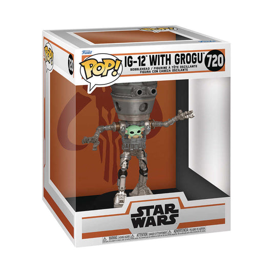 Pop Deluxe Mandalorian S10 Grogu IG 12 Vinyl Figure - The Fourth Place