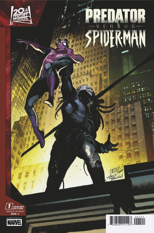Predator vs Spider - Man 1 (Of 4) Pepe Larraz Promo Art Variant - The Fourth Place