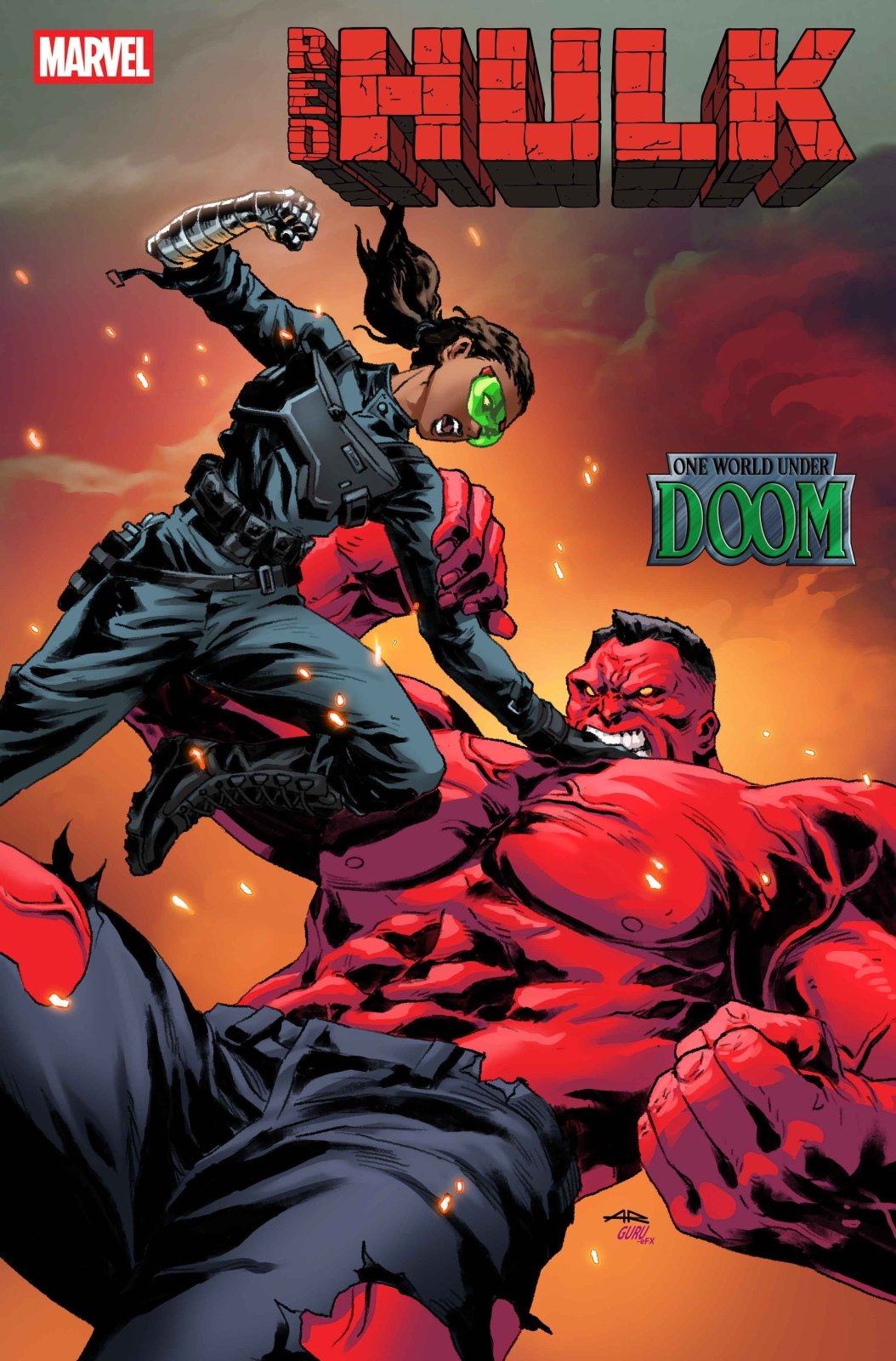 Red Hulk 8 Anand Ramcheron Variant [Doom] - The Fourth Place