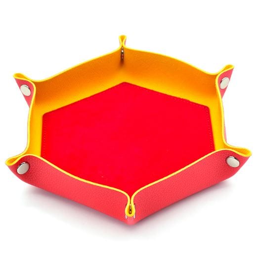 Red and Yellow - Hexagonal Dice Rolling Tray