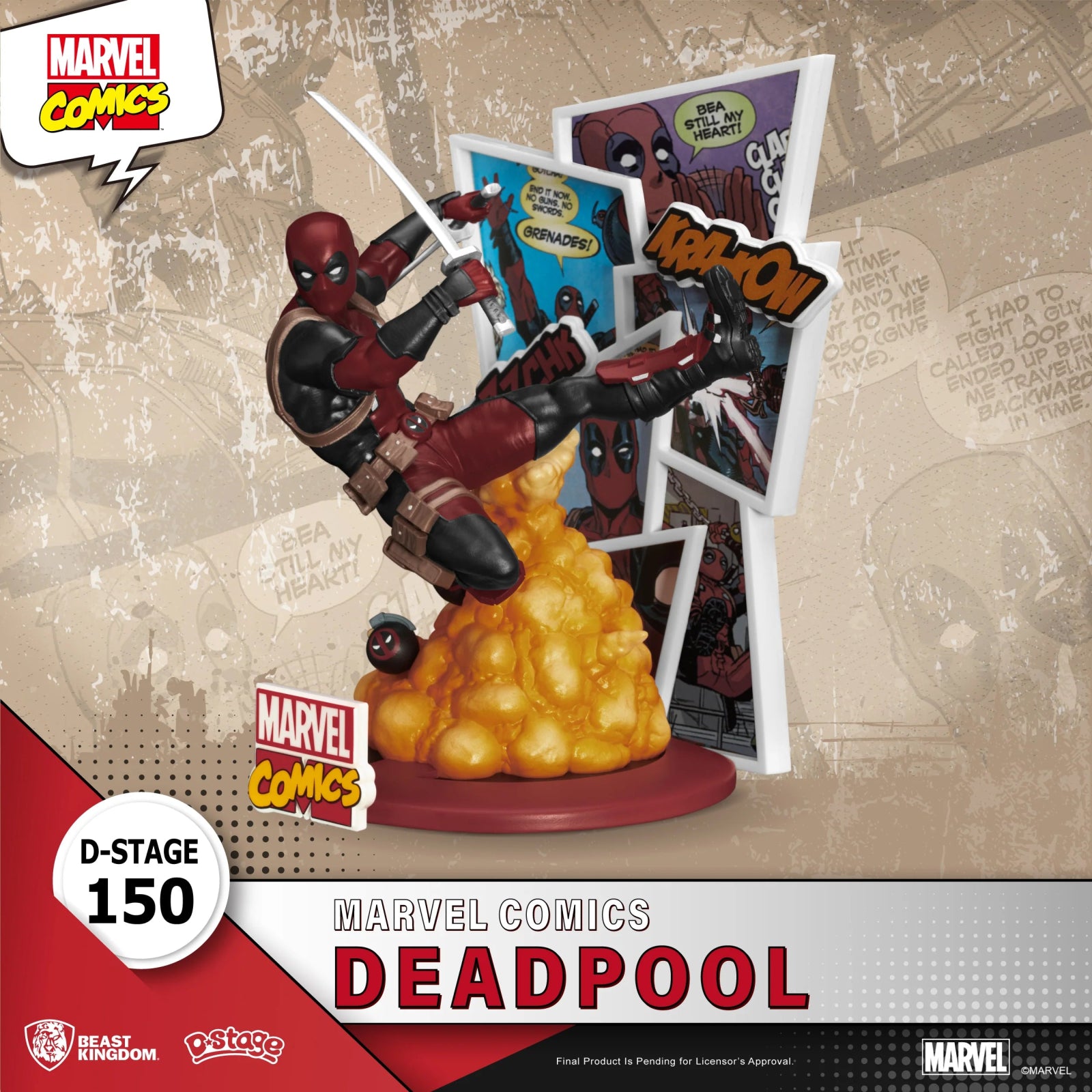 Sdcc 2024 Marvel Comics Ds - 150 Deadpool D - Stage Previews Exclusive Statue (N - The Fourth Place