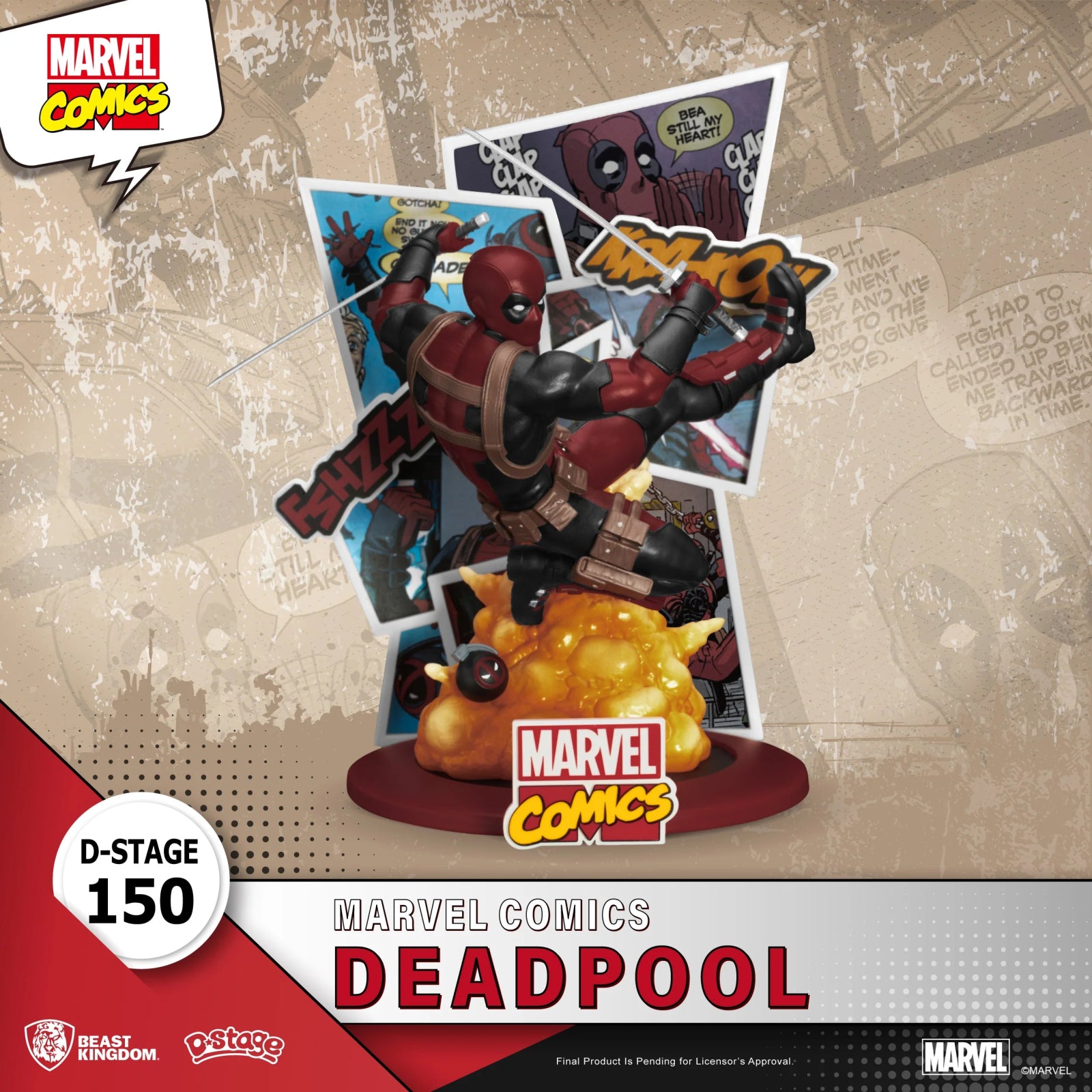 Sdcc 2024 Marvel Comics Ds - 150 Deadpool D - Stage Previews Exclusive Statue (N - The Fourth Place