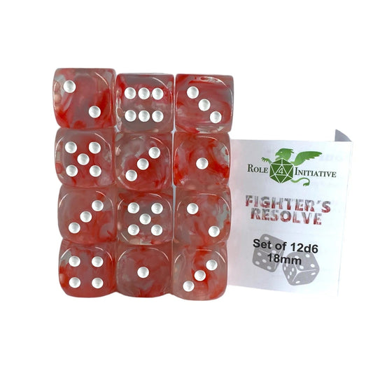 Set of 12d6 pip (18mm): Diffusion Fighter's Resolve - The Fourth Place
