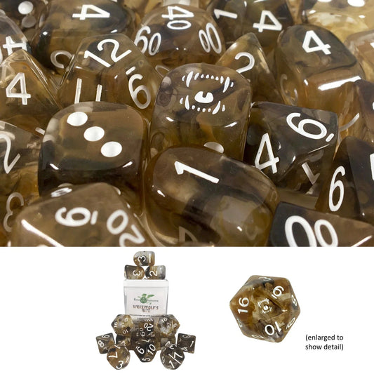 Set of 15 dice w/ Arch'd4: Werewolf's Bite w/ symbol - The Fourth Place