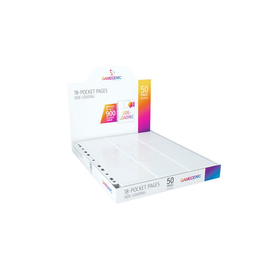 18-Pocket Pages: Side-Loading, White (50 Pages)