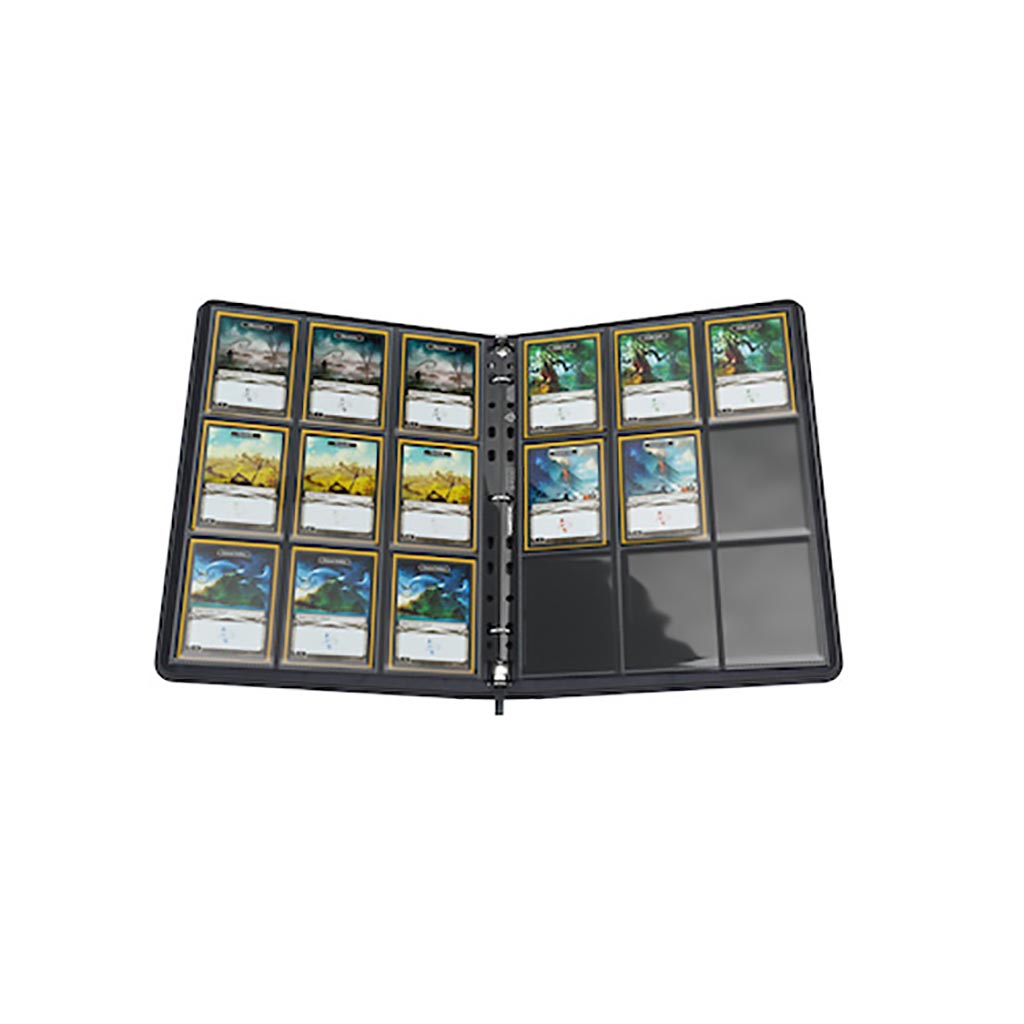 Zip-Up Ring-Binder Slim: Black