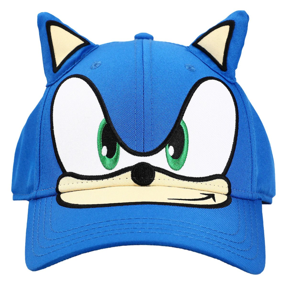 SONIC THE HEDGEHOG BIG FACE WITH PLUSH EARS SNAPBACK HAT - The Fourth Place