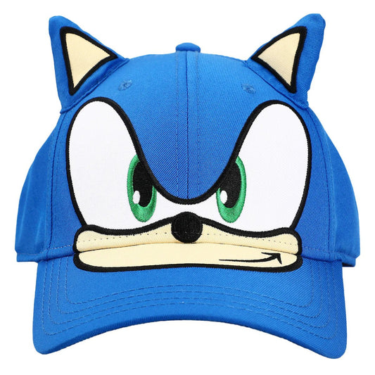 SONIC THE HEDGEHOG BIG FACE WITH PLUSH EARS SNAPBACK HAT - The Fourth Place