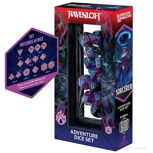 D&D Adventure Dice Set: Sorcerer (Purple/Blue)
