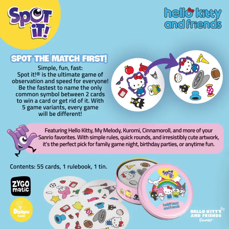 Spot It: Hello Kitty and Friends