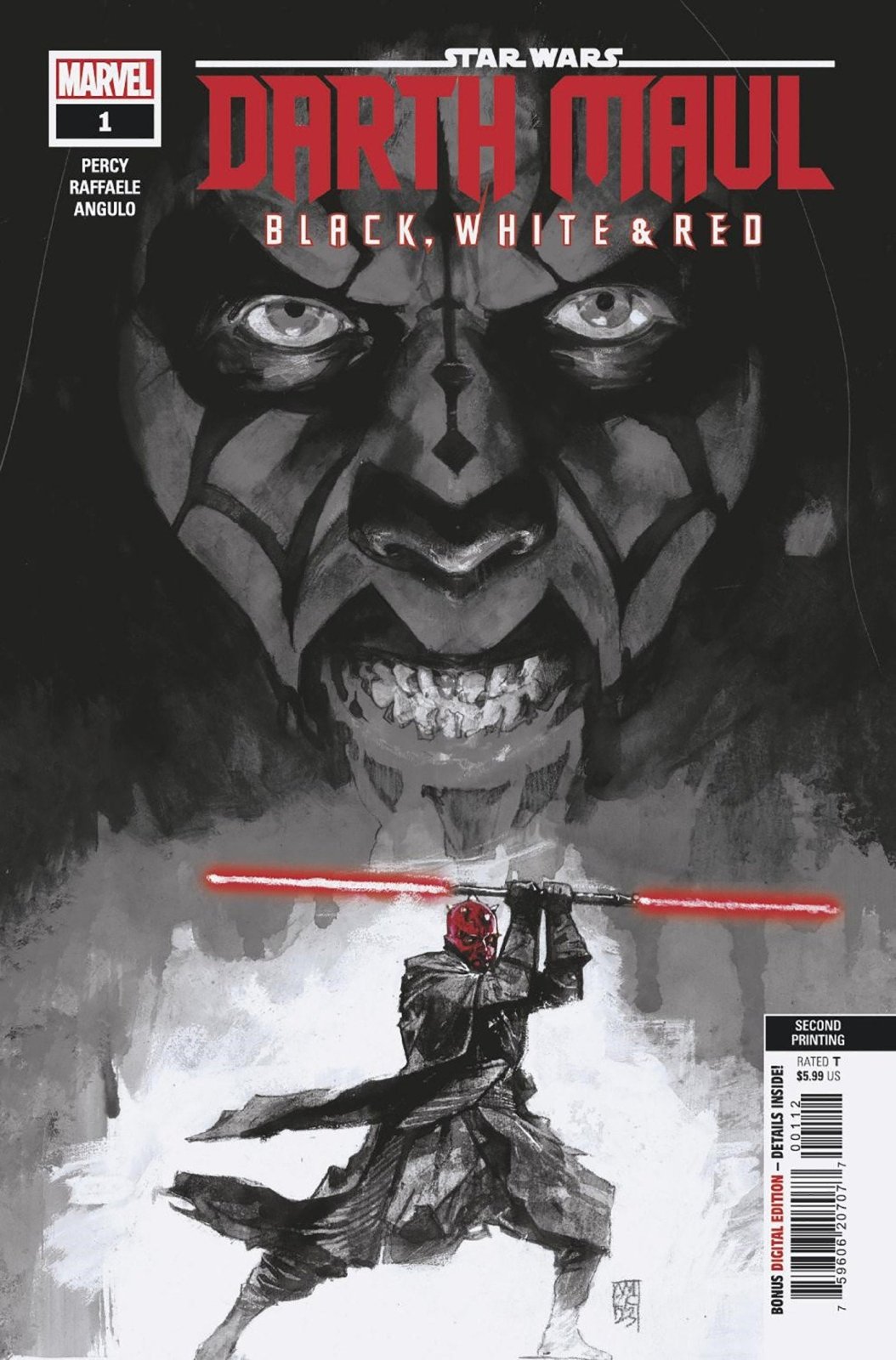 Star Wars: Darth Maul - Black, White & Red #1 Alex Maleev 2nd Print Variant - The Fourth Place