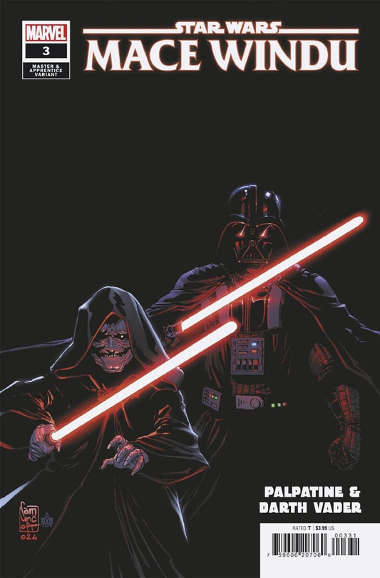 Star Wars: Mace Windu #3 Giuseppe Camuncoli Palpatine & Darth Vader Master & Apprentice Variant - The Fourth Place