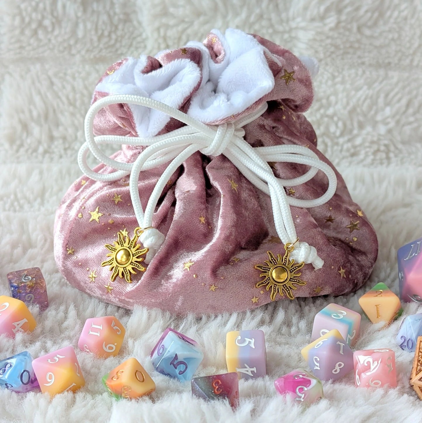 Starlit Rose Dice Bag
