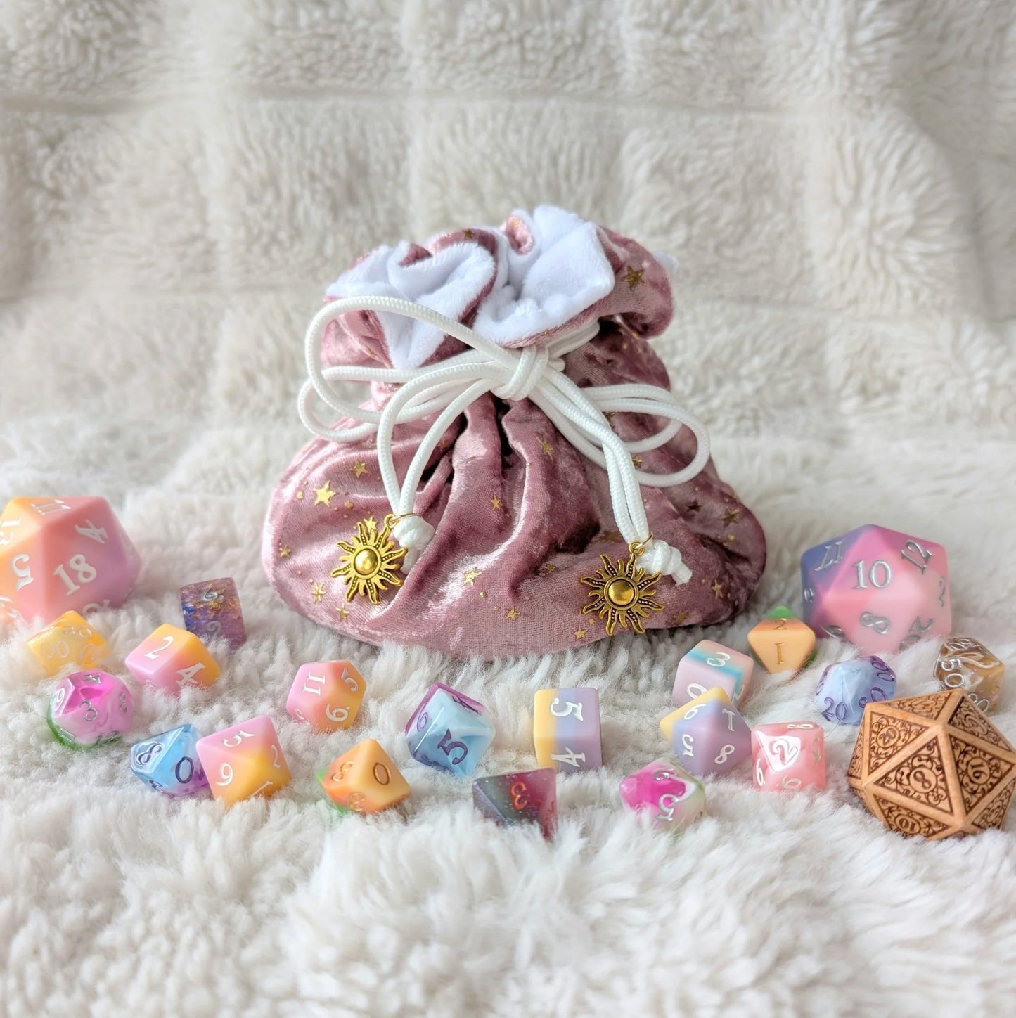 Starlit Rose Dice Bag