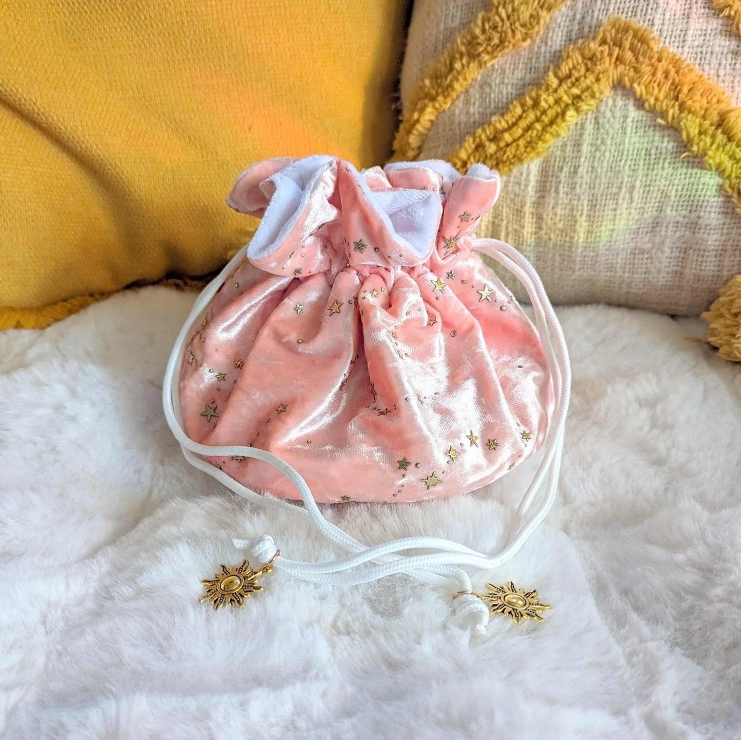 Starry Pink Dice Bag