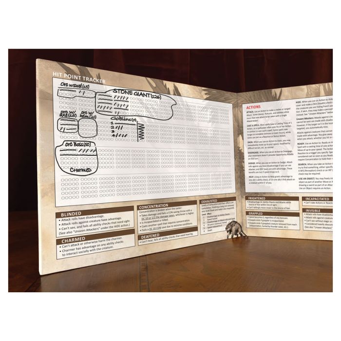 Stat Trackers: 5E DM Screen - The Fourth Place