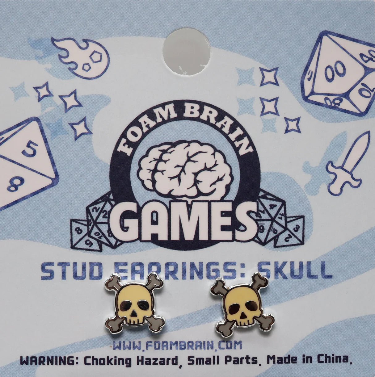Stud Earring: Skull - The Fourth Place