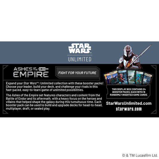 Ashes of the Empire Booster Display